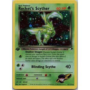 Rocket's Scyther Gym Heroes 1st Edition "Reprinted"